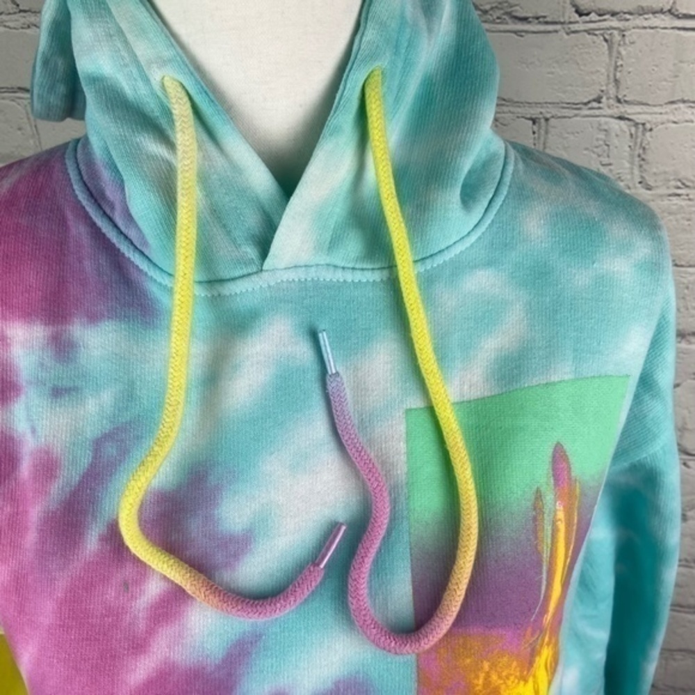 Nickelodeon Hyper Space NASA Sweatshirt Womens Size M Tie Dye Hoodie Sweatshirt - Picture 12 of 16